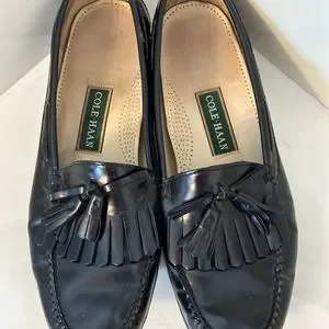 Cole Haan Black Leather Kiltie Tassel Loafers Men’s Shoes Size 13 D s-l400.jpg main image 3
